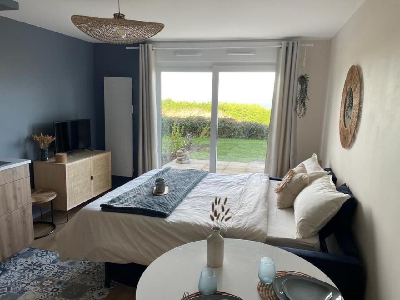 Bienvenue Au Studio L'Escale Bleue Avec Vue Mer Et Sur Le Cap Frehel Saint-Cast-le-Guildo Exterior foto